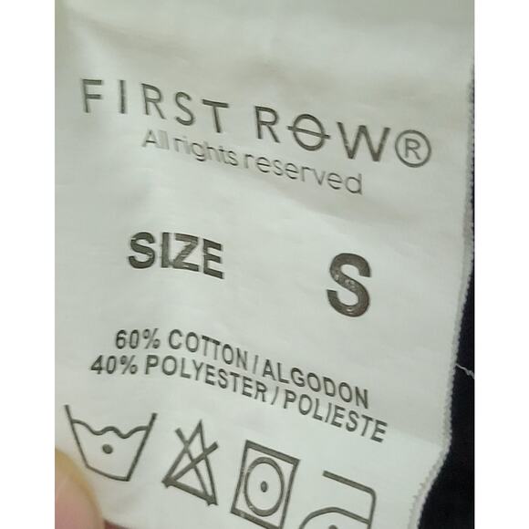 FIRST ROW Spring Break All Over Multi-patch Hoodie Black Chenille Embroider Sz S - Picture 9 of 10